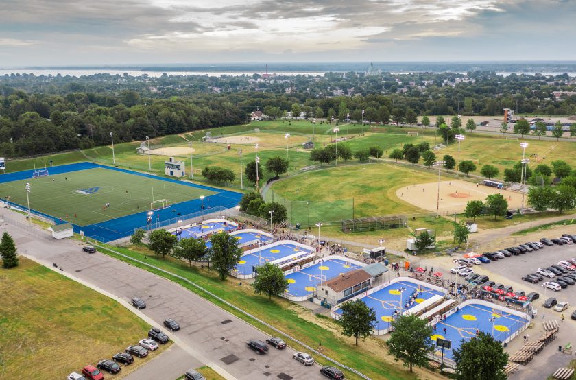 Finale des Jeux du Québec été 2025 - Vue aérienne parc Martin-Bergeron