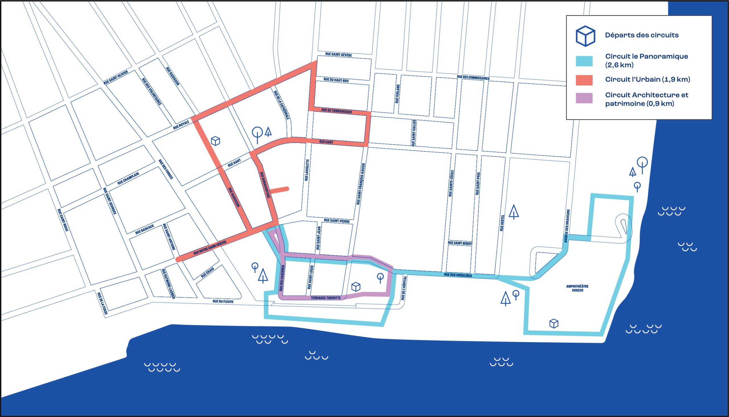 Carte des circuits